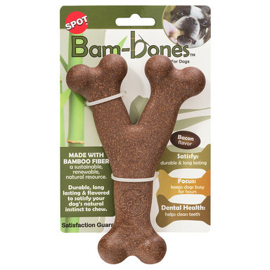 PET TOY DG BONE BACON 7"