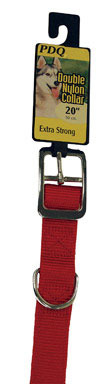 COLLAR DOG NYL1X20 RED