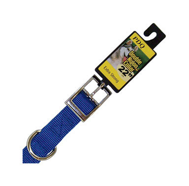 COLLAR DOG NYL1X22 BLUE