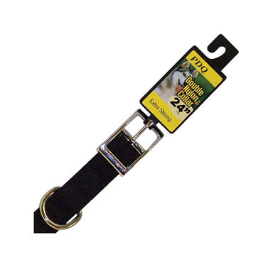 COLLAR DOG NYL 1X24 BLK