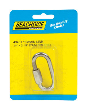 CHAIN LINK-SS-1/4"X2-1/4