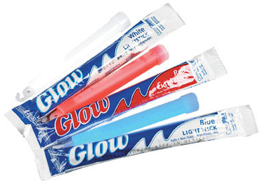 GLOW STICK RED WHT BLUE