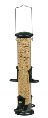 TUBE BIRD FEEDER 2LB GRN