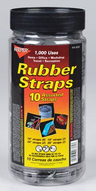 STRAP RUBBER ASST BLACK