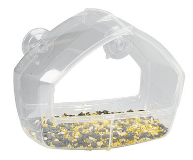 WINDOW BIRD FEEDER CLEAR