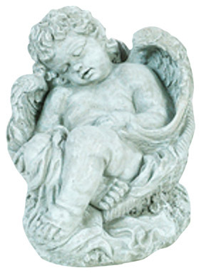 NS ANGEL IN BASKET STATU