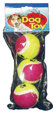 Pet Tennis Balls 3 Pk