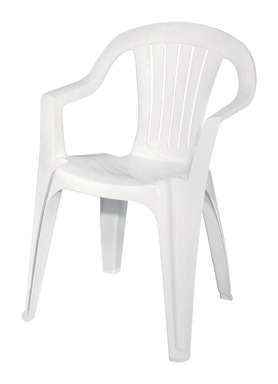 LOW BACK CHAIR WHITE