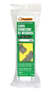 LAWN CHAIR WEBBNG WHITE
