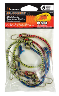 MINI BUNGEE CORDS 6 PCS