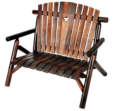 WOOD STAR BENCH CHAIR