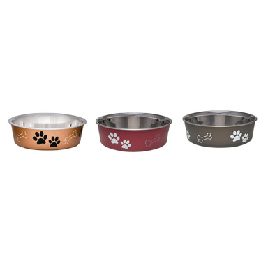 Pet Bowl Dog Assortd Lrg