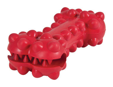 Knobby Rubber Dog Bone