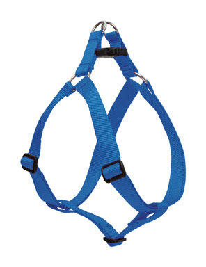 DOG HARNESS15-21"ADJ BLU