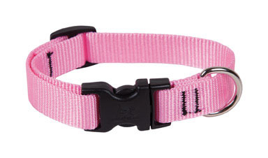 DOG COLLAR 9-14"ADJ PINK