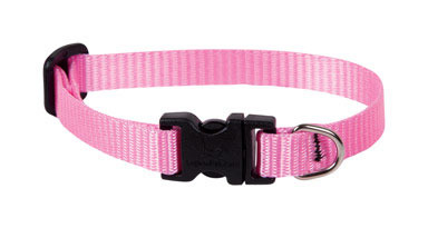 DOG COLLAR 8-12"ADJ PINK