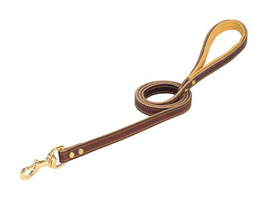 DOG LEATHER LEASH 5/8X4'