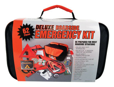 AUTO EMERGENCY KIT 62PC