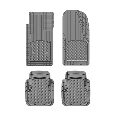 RUBBER FLOOR MAT GRAY4PC