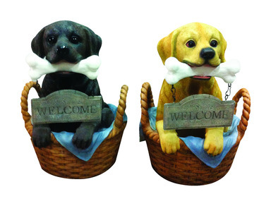 LAB IN BASKET STATUE