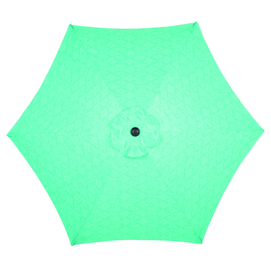 UMBRELLA 9FT TEAL 6RIB