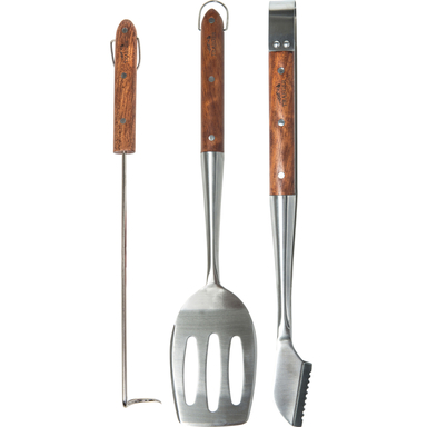 BBQ 3PC TOOL SET SS/RSWD