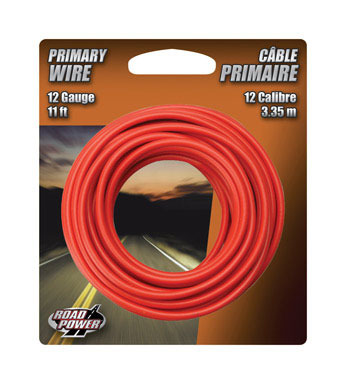 WIRE PRIMARY 12GA11' RED