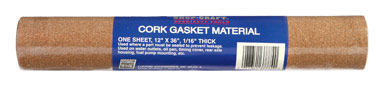 GASKET CORK12"X36"X1/16"