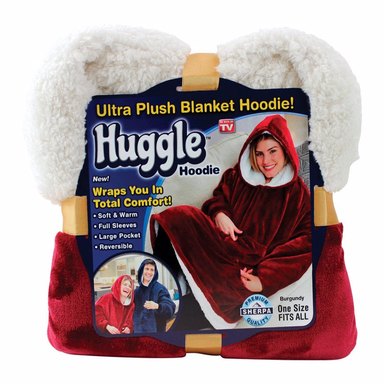 HUGGLE HOODIE BURGNDY