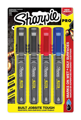 Marker Pro Asst Fine 4pk