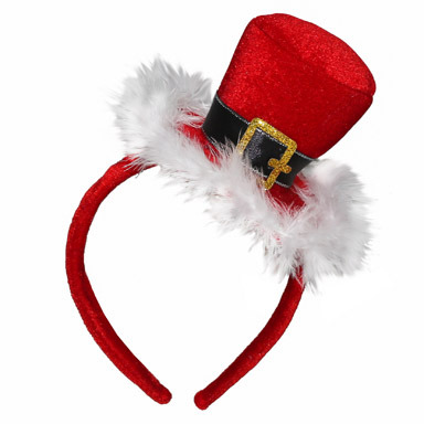 HEADBAND MINI SANTA HAT