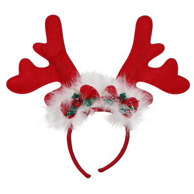 ANTLER HEADBAND RED OS