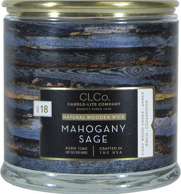 JAR CANDLE MAHOGANY SAGE