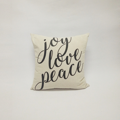 PILLOW JOY LOVE PEACE