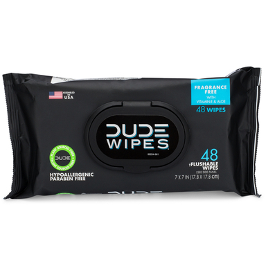 DUDE WIPES BLACK 48CT