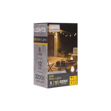 LED BISTRO LIGHT SET 6CT