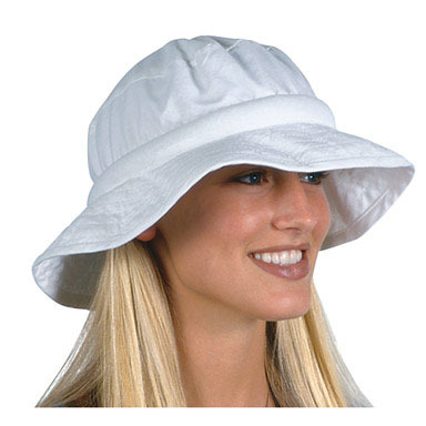 COOL WHT FLOPPY HAT L/XL