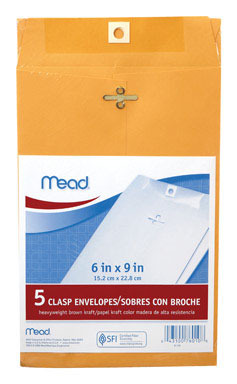 Envelope Manilla 6x9 Pk5