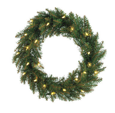 WREATH FRVW CLR 18"