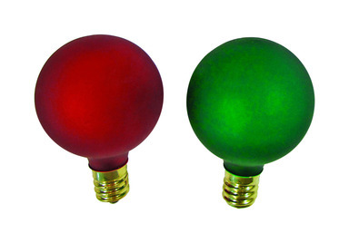 Rplcmt Bulb G40rd/grn2pk