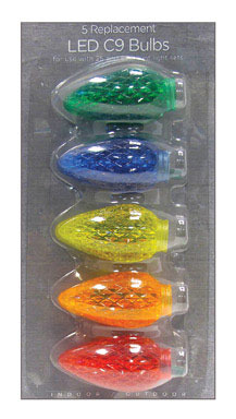 Led C9 Fctd Bulbs Mlt5pk