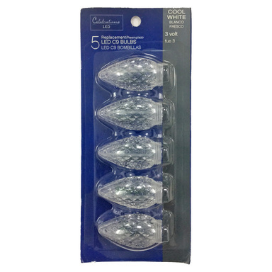 Led C9 Bulb Fctd Cw 5pk