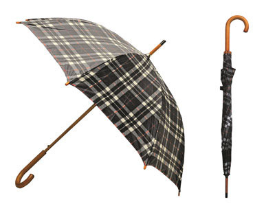 Umbrella 46" Blk/red Pld