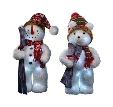 BEAR/ SNOWMAN ASST BO