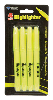 HIGHLIGHTER YELLOW 4PC