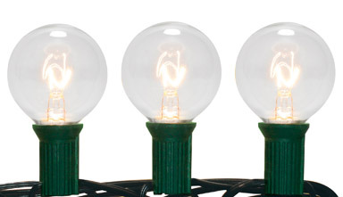 GLOBE LIGHTS 20CT CLR