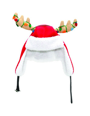 ANTLER SANTA HAT 17"