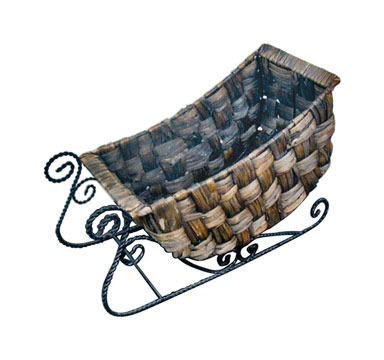 BASKET WEAVE SLEIGH16.5"