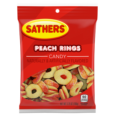 PEACH RING 3.75OZ FRUITY