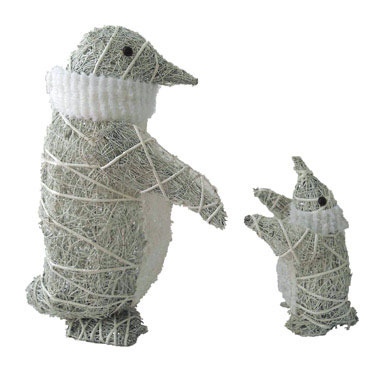 LED PENGUINS YARDART 2PC